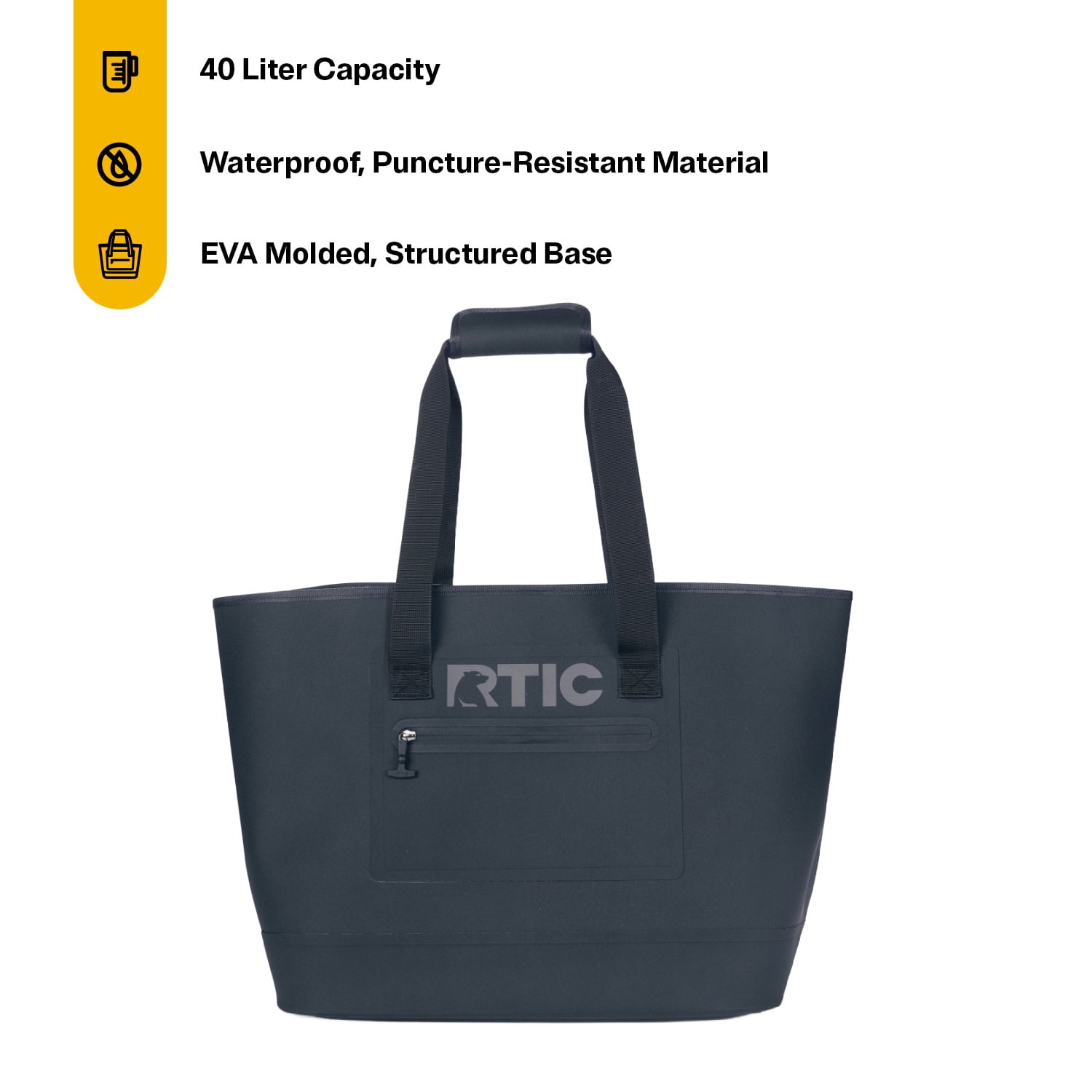 RTIC Ultra-Tough Tote Bag, 40 Ltr Fully Waterproof Bag, Navy