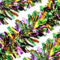 thumbnail image 7 of KUKIDSVO 78.00 In Mardi Gras Curly Garland, 5-Layer Gold Green Purple Tinsel for Party Tree Wedding Decor, 7 of 7