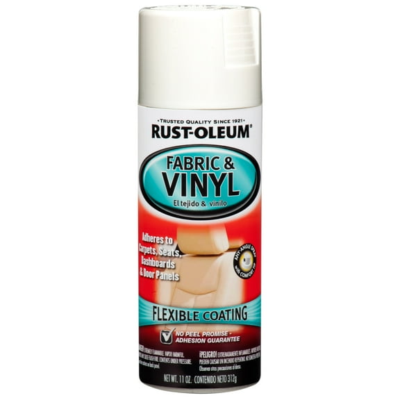 6 Pack, White, Rust-Oleum Automotive Fabric and Vinyl Gloss Spray Paint-248922, 11 oz