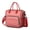 Red-1, variant on Vintage Polka Dot Lunch Bag – Dual Compartment Insulated Lunch Box with Adjustable Strap & Multi-pocket Organizer Black & White Dots for Stylish Office or Picnic