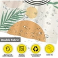 thumbnail image 3 of Mid Century Abstract Shower Curtain Arch Sun Beige Modern Minimalistic Home Bathtubs Bathroom Curtain Decoration Set with 12 Hooks Washable Durable Polyester Fabric 72"x72", 3 of 5