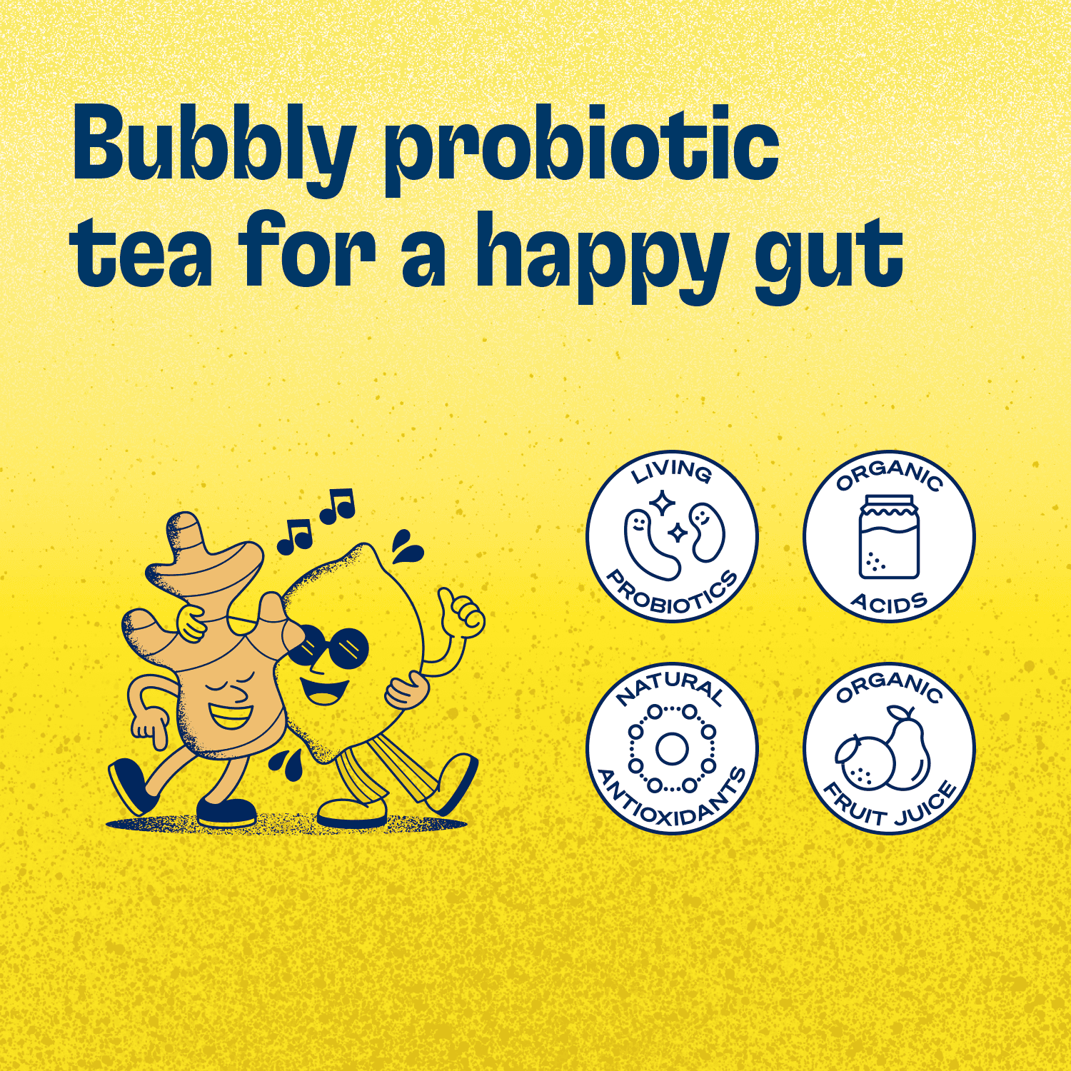 Health-Ade Probiotic Kombucha Tea, Ginger Lemon, 16 fl oz