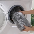thumbnail image 2 of Naiovety Alfombrilla antideslizante de poliéster para baño, resistente a la nieve y con respaldo absorbente. Juegos de accesorios de baño Gris plateado 40*60 cm, 2 of 6