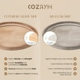 thumbnail image 3 of COZAYH Round Rustic Wooden Accent Tray Top Nightstand Side Table, White Legs, Set of 2, 3 of 12