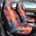 thumbnail image 4 of XYZCANDO Reflected Beach Sunset Car Seat Covers for Man Interior Decor Car Front Seat Covers Protector Soft, for Truck SUV Vehicle, 4 of 10