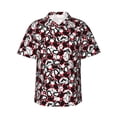 thumbnail image 2 of Picia French Bulldog1 Gentle Cotton Regular Fit Short Sleeve Casual Hawaiian Shirt for Men-3X-Large, 2 of 9