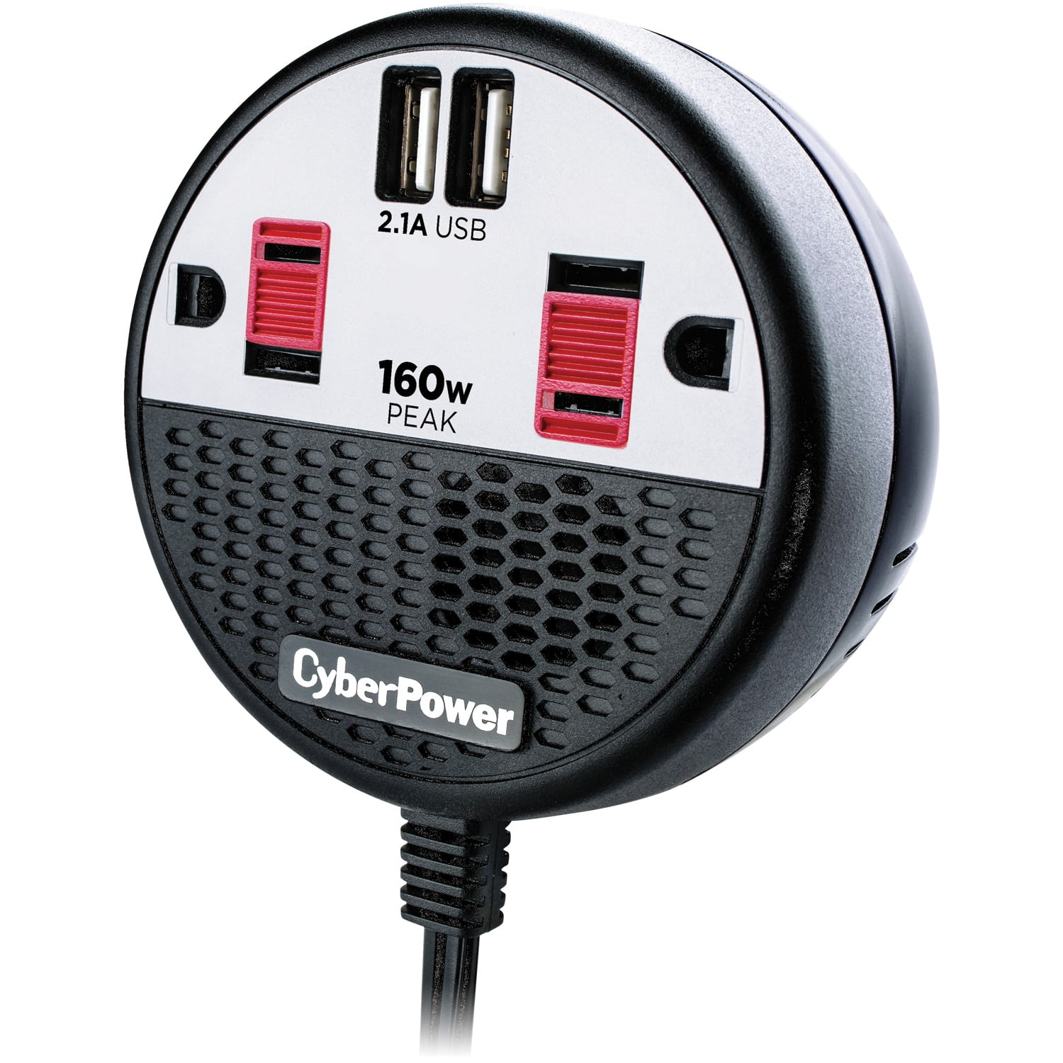 CyberPower CPS160PPB2U 160 Power Inverter with 2 AC Outlets and 2 USB Ports