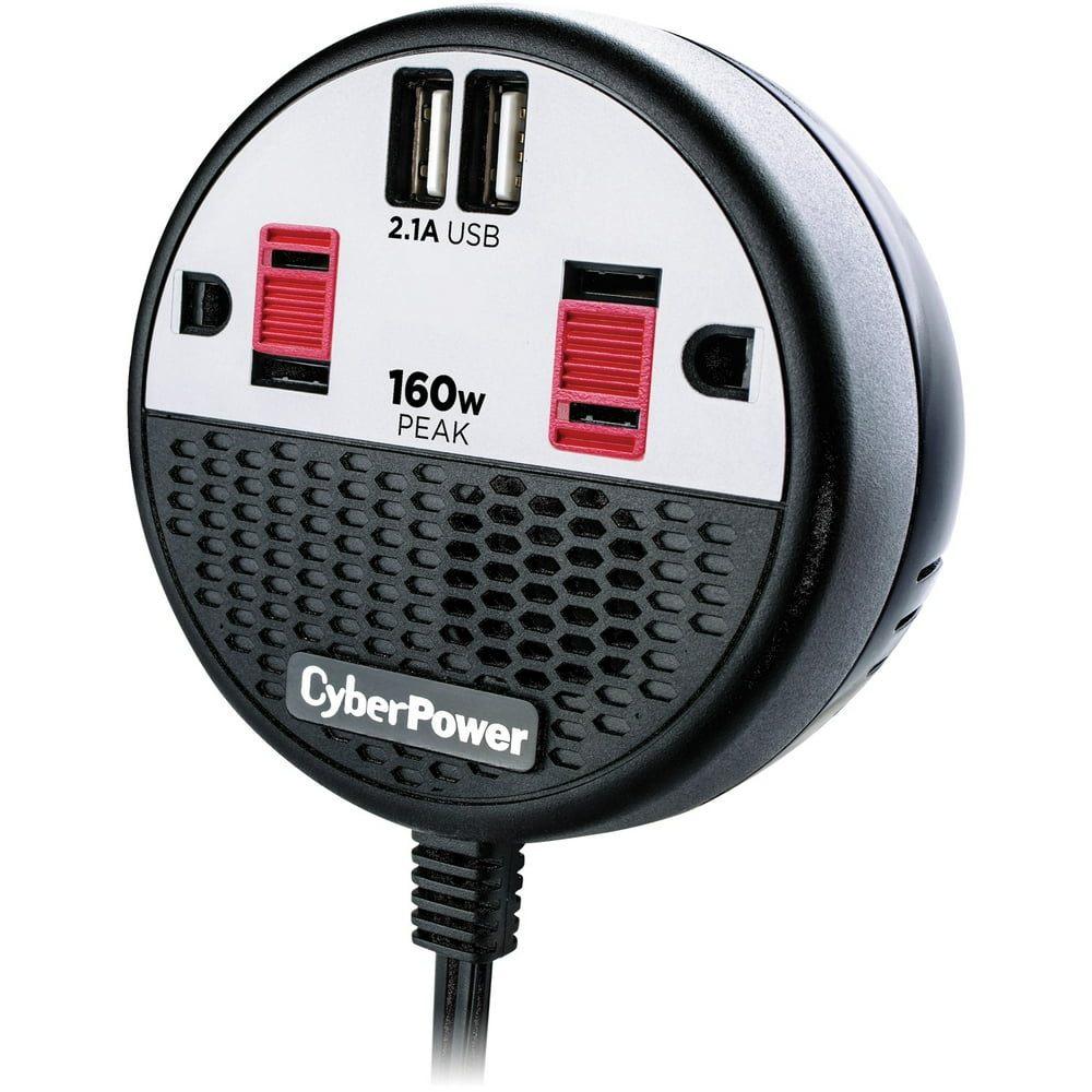 Cyberpower CPS160PPB2U 160 Power Inverter With 2 AC Outlets And 2 USB