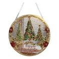 thumbnail image 1 of Adorno colgante para árbol de Navidad | Decoración acrílica para ventana | Disco decorativo navideño con cadena de hierro | Decoración navideña de temporada para ventanas, puertas y paredes, 1 of 4