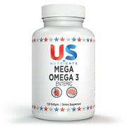 US Nutrients MEGA OMEGA 3 ENTERIC 120 Softgels