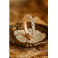 thumbnail image 4 of Vintage Marquise Round Full Eternity White Moissanite Wedding Band, 10K Rose Gold Plated, 4 of 4