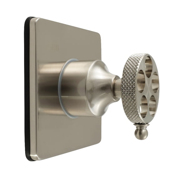Kingston Brass KS3048RKX Webb Single-Handle Three-Way Diverter Valve with Square Trim Kit in Brushed Nickel