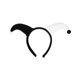 thumbnail image 1 of wonima44 Black White Clown Headband Clown Plush Hat Decoration Halloween Costume for Parties and Costume Events Comfortable and Stylish Accessory 30.00X16.50X2.00CM, 1 of 1