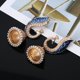 thumbnail image 3 of Pendientes retro indios de Bollywood, pendientes étnicos Kundan de pavo real Jhumka Jhumki, 3 of 4