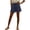 Navy, variant on AKOEE Women's Summer Shorts Side Hollow Out Floral Lace Casual Linen Lightweight Drawstring Shorts with Pockets (XL, White)