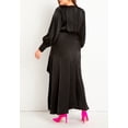thumbnail image 2 of ELOQUII Women's Plus Size Satin Maxi Dress, 2 of 3