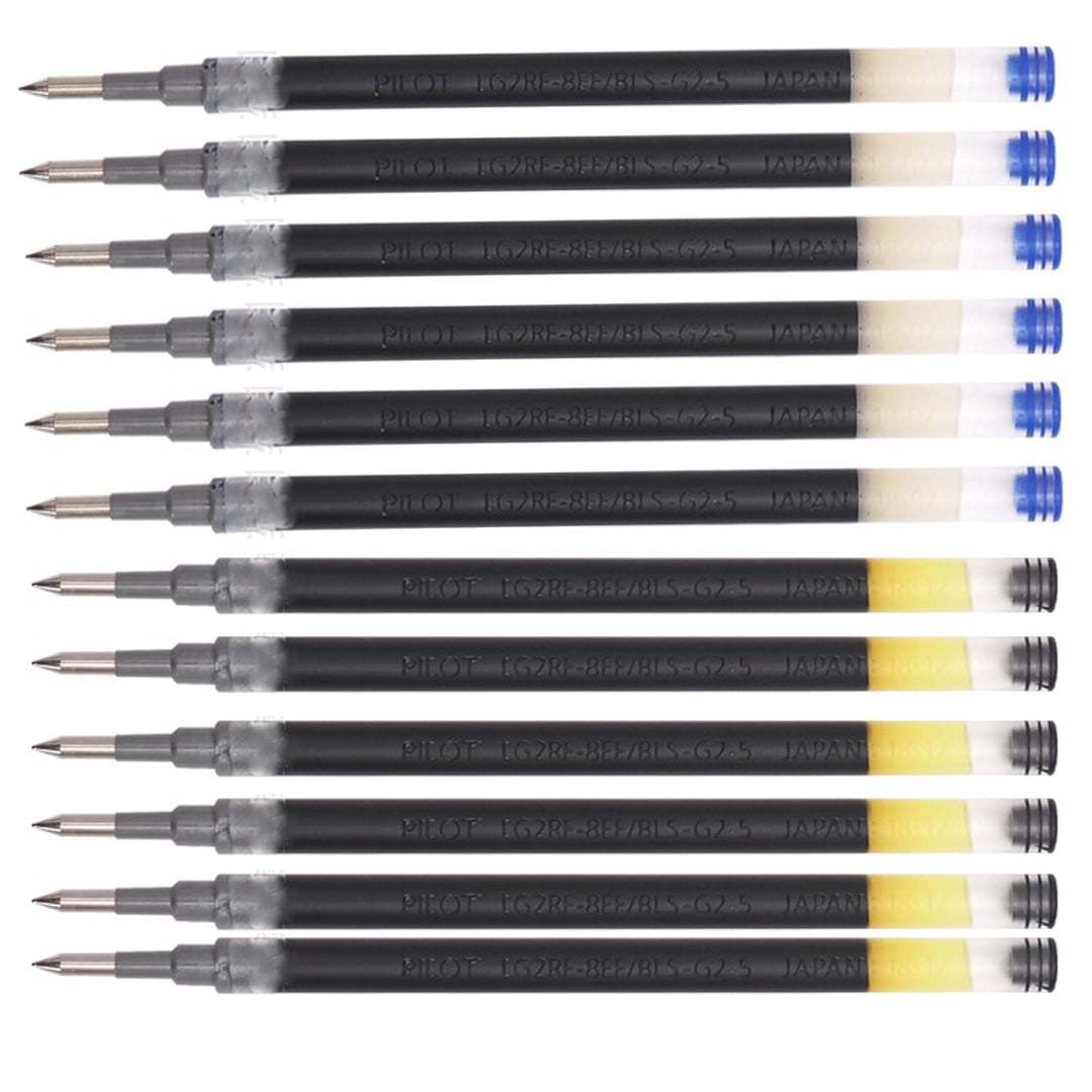 Gel Pen Refill Ink For PILOT FriXion 0.5mm Needle Tip BLS-G2-5 Rolling Ball Pens Black/Blue Ink