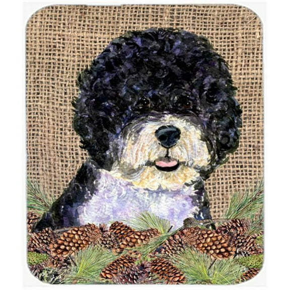 Portuguese Water Dog Mouse Pad, Hot Pad Or Trivet