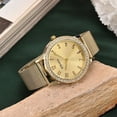 thumbnail image 2 of Strada White Crystal Japanese Movement Watch in Goldtone with Stainless Steel Mesh Belt Strap Birthday Christmas Gifts, 2 of 8