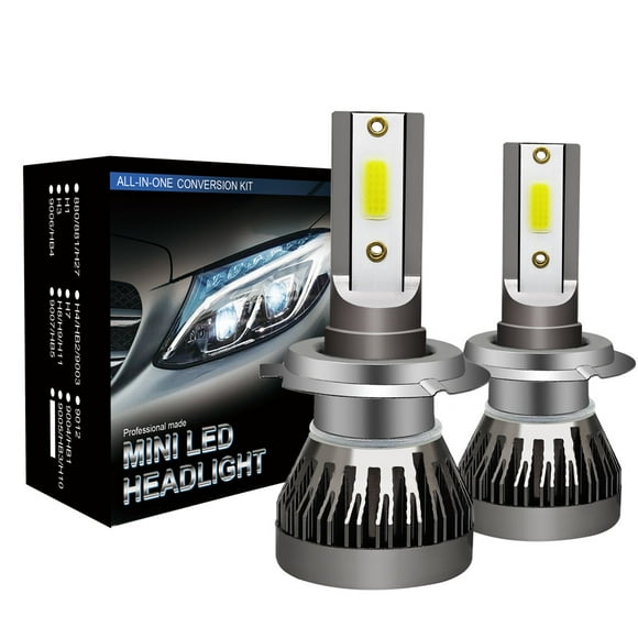 Pair H7 LED Headlight Kit Bulb Canbus 6000K Hi/Lo Beam High Power White Bright