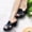 Black, variant on Women's Crisscross Strap High Heel Mules, Open Toe Platform Heeled Sandals, Elegant Summer Footwear for Office, Party, Date, Daily Outings Green 37
