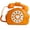 A-orange, variant on YOUI-GIFTS Retro dial telephone Crossbody Shoulder Bag,Pu Movable microphone Purse for Women