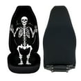 thumbnail image 5 of Jiueut Skull Print 2PCS Car Seat Covers, Breathable Auto Seat Cushion Scratch-Resistant Sedan Interior Covers Easy to Clean Bucket Seat Cover Fit for Vans Suv Truck, 5 of 7