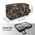 thumbnail image 4 of Goofa Mushroom Garnish Printed Toiletry Bag with Handle,Large Capacity Travel Makeup Cosmetic Bag for Women, Carry on Airport Airline Compliant Bag, 4 of 9