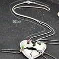 thumbnail image 3 of harmtty 4Pcs/Set Necklaces Pendants Rhinestone Inlaid Jewelry Gift Heart Shape Best Friends Forever and Ever BFF Pendant Necklace for Banquet, 3 of 7