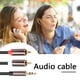 thumbnail image 4 of Cable de audio AUX de 3,5 mm a 2 RCA 1/8 a divisor 2RCA para amplificador de PC, 4 of 9