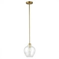 thumbnail image 5 of Evelyn&Zoe Marisa 8.63" Wide Pendant with Glass Shade in Brass/Clear, 5 of 5