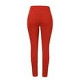 thumbnail image 6 of Jeans for Women Fashion High Waisted Petite Plus Size Stretch Colored Red Pants Sizes XXL, 6 of 7