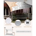 thumbnail image 4 of Grey Geometric Beach Sun Shade Sail 14'x18' Rectangle Outdoor Shade Canopy, Ombre Waves Moire Abstract Art Porch Shades Outdoor Sun Blocking Screen, Sunshade Cloth Covers for Patio/Deck/Garden, 4 of 5