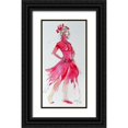 thumbnail image 1 of Kovacs, Anna Brigite 9x14 Black Ornate Wood Framed with Double Matting Museum Art Print Titled - Girl in Red, 1 of 4