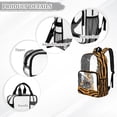 thumbnail image 6 of Xoenoiee Tiger Skin Print Kids Backpack 17 Inch Lightweight School Bag for Boys, Heavy Duty Clear Backpack See Through Bookbag with Front Pocket for Elementary Middle School, 6 of 7