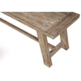 thumbnail image 3 of Pemberly Row Contemporary Wood Dining Bench in Weathered Natural, 3 of 7