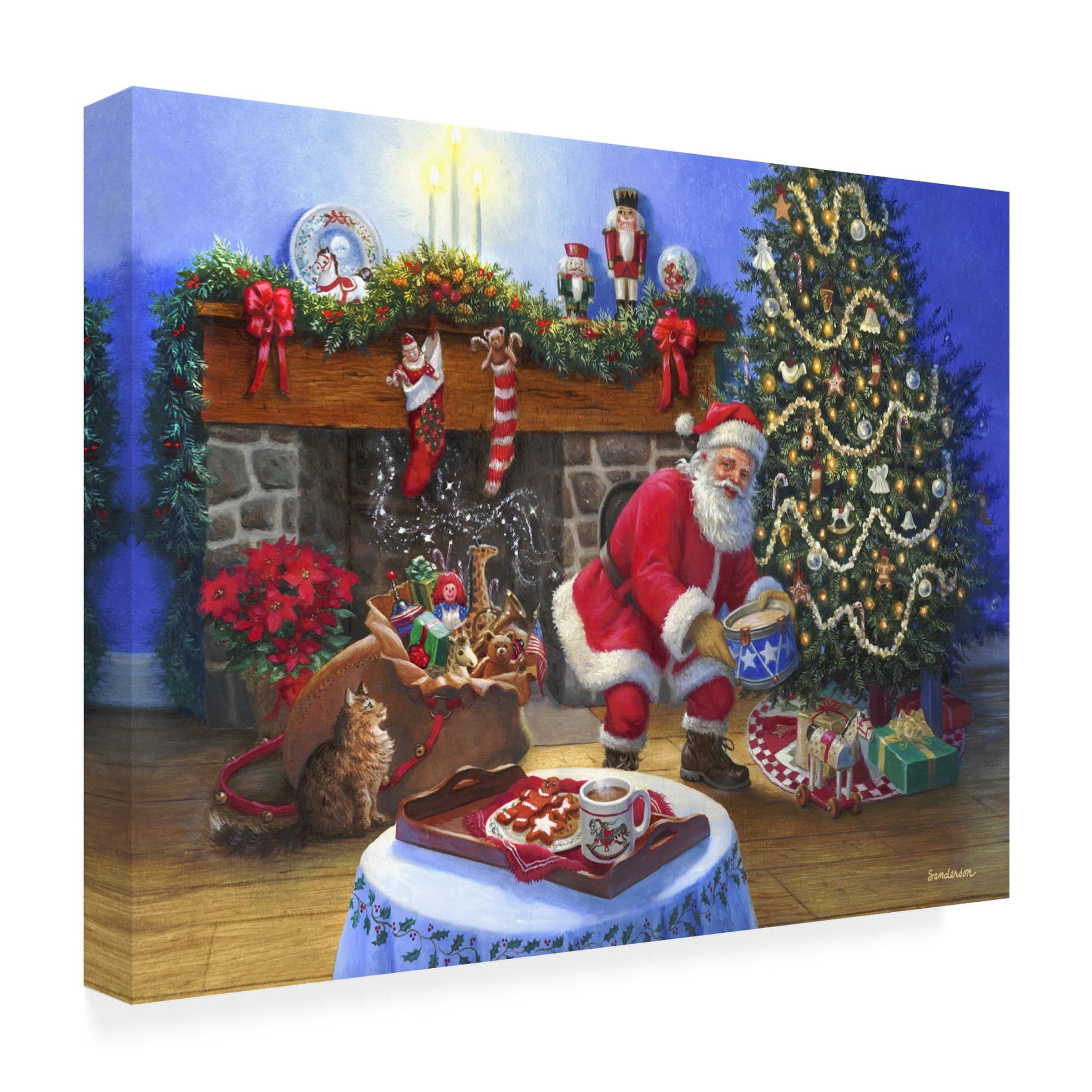 Ruth Sanderson 'Santa's Cocoa' Canvas Art