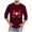 Wine #01, variant on Nmnitkp Mens Shirts High-Quality Fabric Valentine's Day Love Print Mens T-shirts New Design Mens Vintage Baseball Raglan 3/4 Sleeve Plain Casual Tee Basic Active T Shirts(Plus Size & Regular)