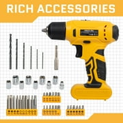 UBesGoo 146pcs Power Tool Combo Kits with 8V Cordless Drill, 10MM 3/8'' Keyless Chuck, Professional Home Household Kit DIY Hand Tool Set, Yellow