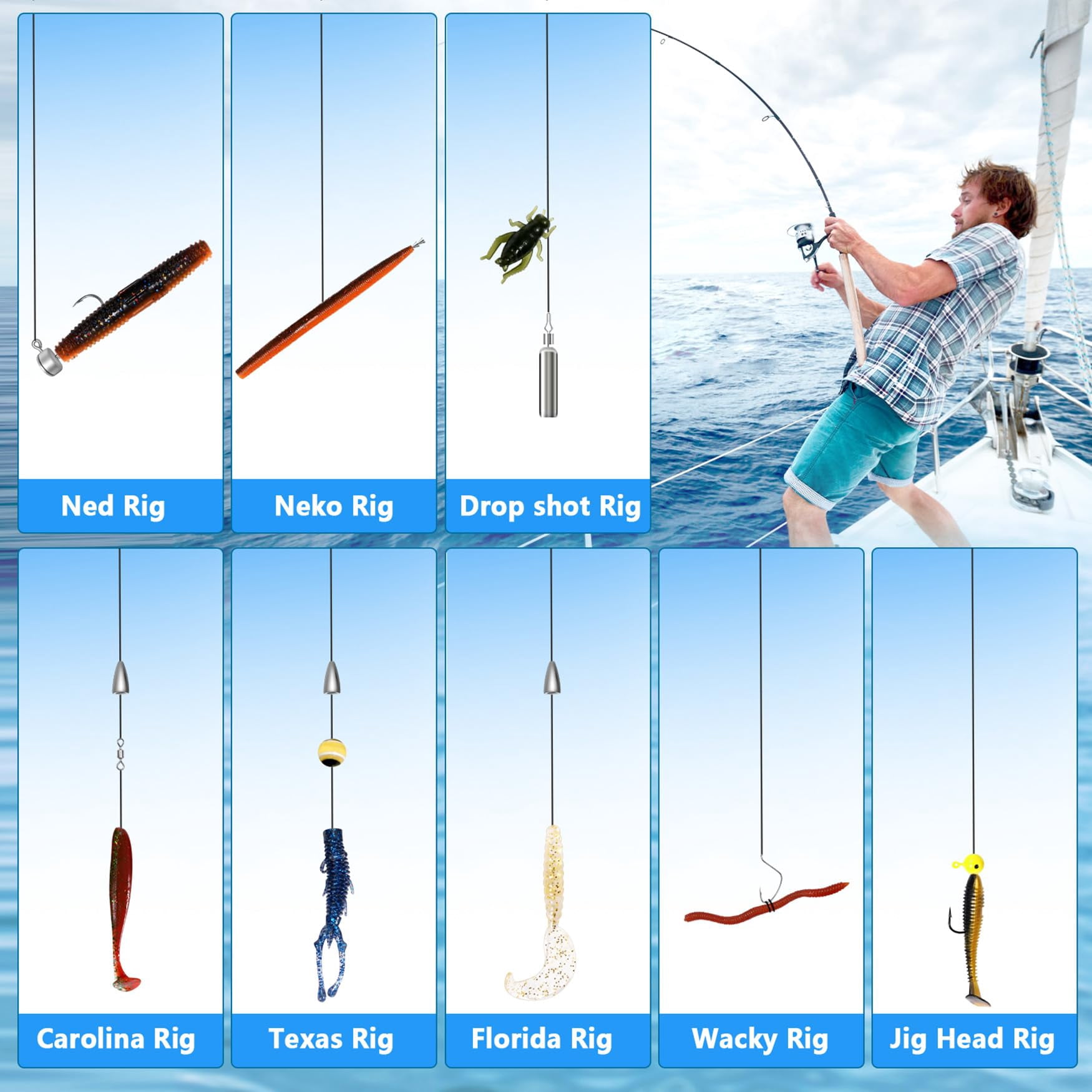 322-piece Fishing Lures Kit - Buzz Bait/spinner Baits/jig/frog  Tackle Box With Included Soft Bait/hooks/weights Gear Lure Gift For Men Freshwater Bass Trout