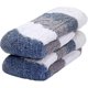 thumbnail image 2 of Calcetines pantuflas de mujer Yashi suaves y peludos de chenilla a rayas, 2 of 5