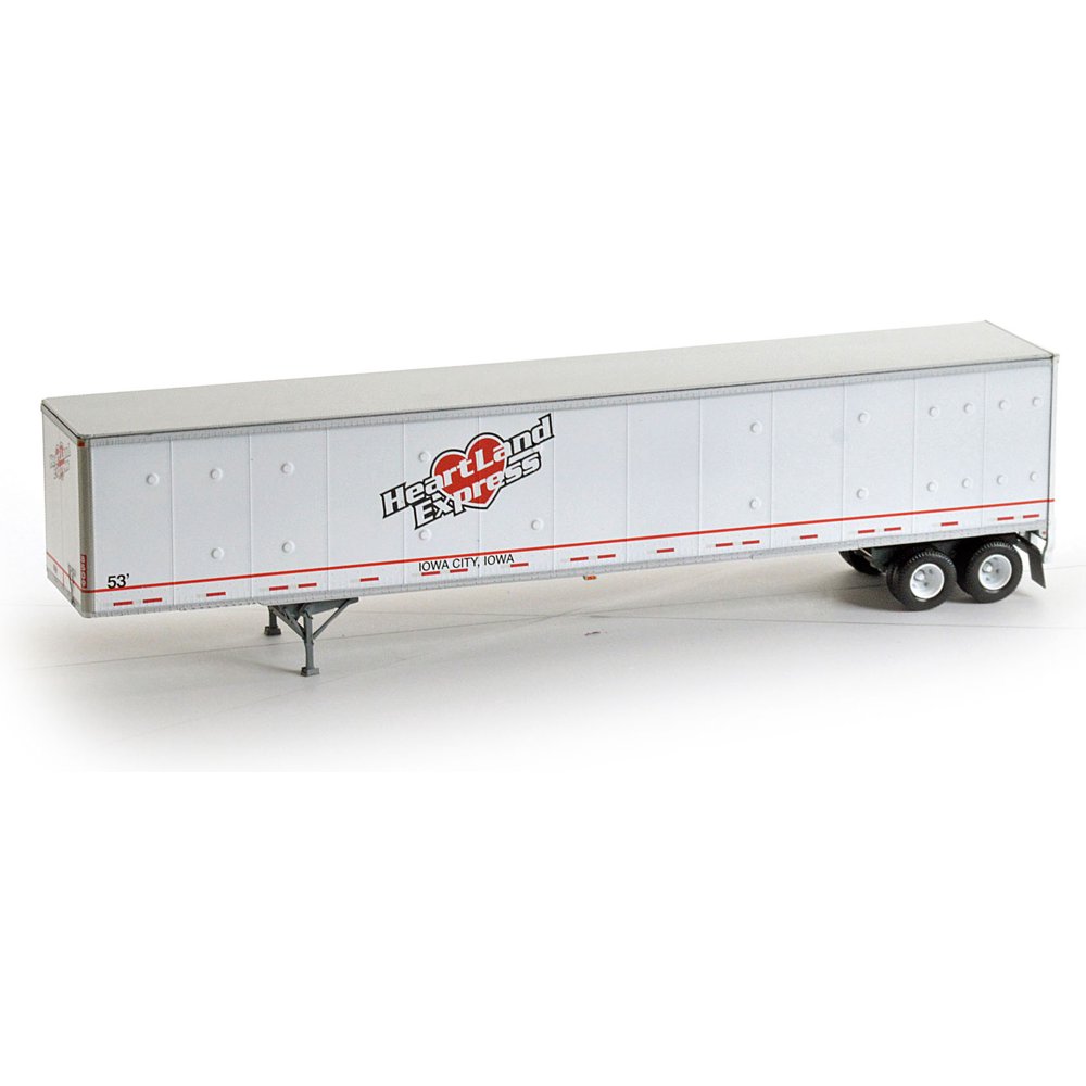 Athearn HO Scale 53ft Duraplate Truck/Intermodal Trailer Heartland
