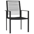 thumbnail image 3 of Conjunto de Comedor para Patio Casafoyer Negro 5 Piezas con Mesa y 4 Sillas, 3 of 5