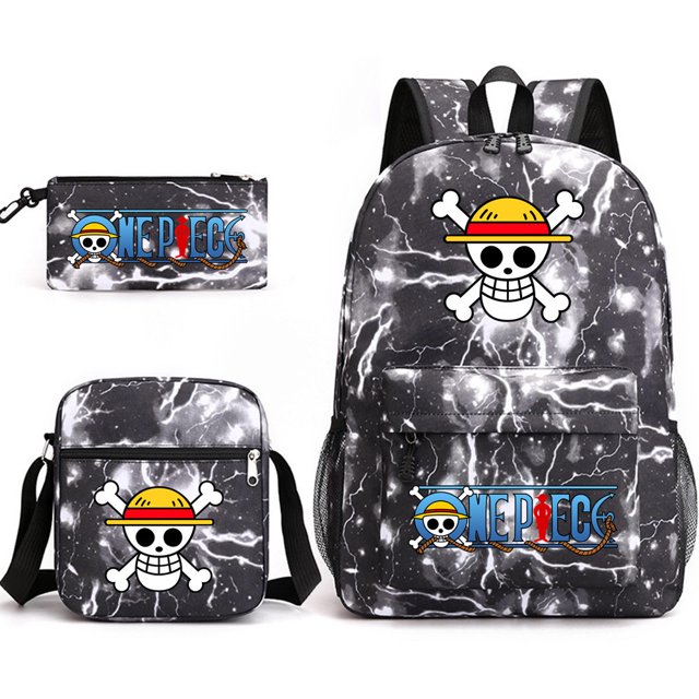 Lightning Pet Backpack Three Piece Set, Backpack Student Schoolbag