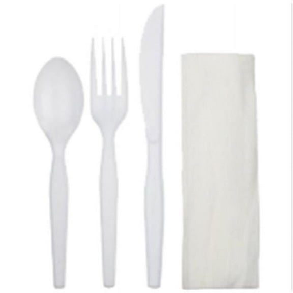 NPPC 414024-3ENW PEC White Med Napkin Kit - Pack of 250