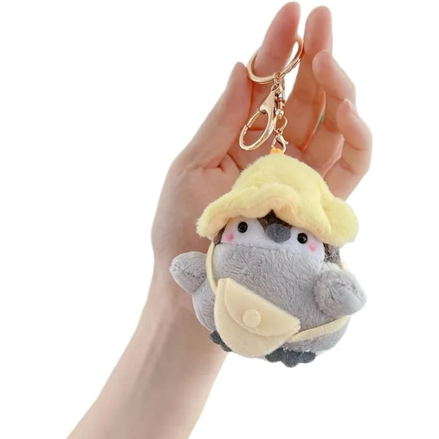 School Bag Keychain Girls School Bag Pendant Cartoon Plush Keychain Ornaments Decorative Toy for Backpacks & Key