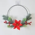 thumbnail image 3 of Bangcool Hoop Wreath Festive Realistic Hanging Wreath Artificial Wreath for Thanksgiving, 3 of 8
