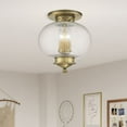 thumbnail image 6 of Livex Lighting Harbor Ceiling Mount in Antique Brass, 6 of 15