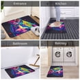thumbnail image 5 of Yiaed Neon Pop Art Pitbull Print Flannel Doormat Mat Outdoor Indoor Door Mats,Welcome Matt Outdoor Front Door Mat Doormat Outdoor Mat Outdoor Mat,16"x24", 5 of 7
