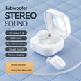 thumbnail image 6 of openpig Wireless Earbuds, Bluetooth 5.0 Ear Buds, Stereo Sound in Ear Headphones, Sweatproof Bluetooth Earbuds, Comfortable Ear Buds for Women, White, 6 of 7